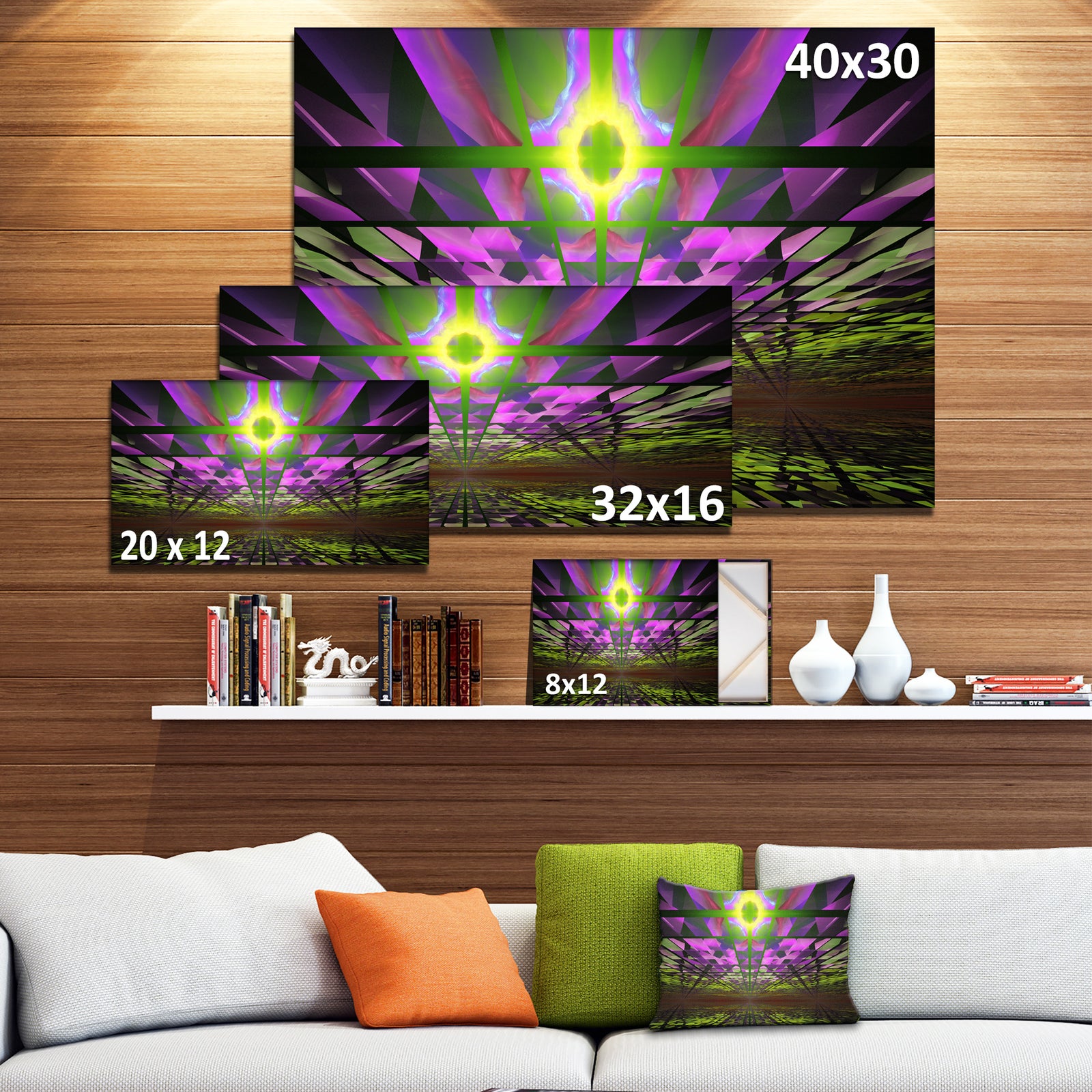 Fractal Cosmic Apocalypse - Abstract Art on Canvas