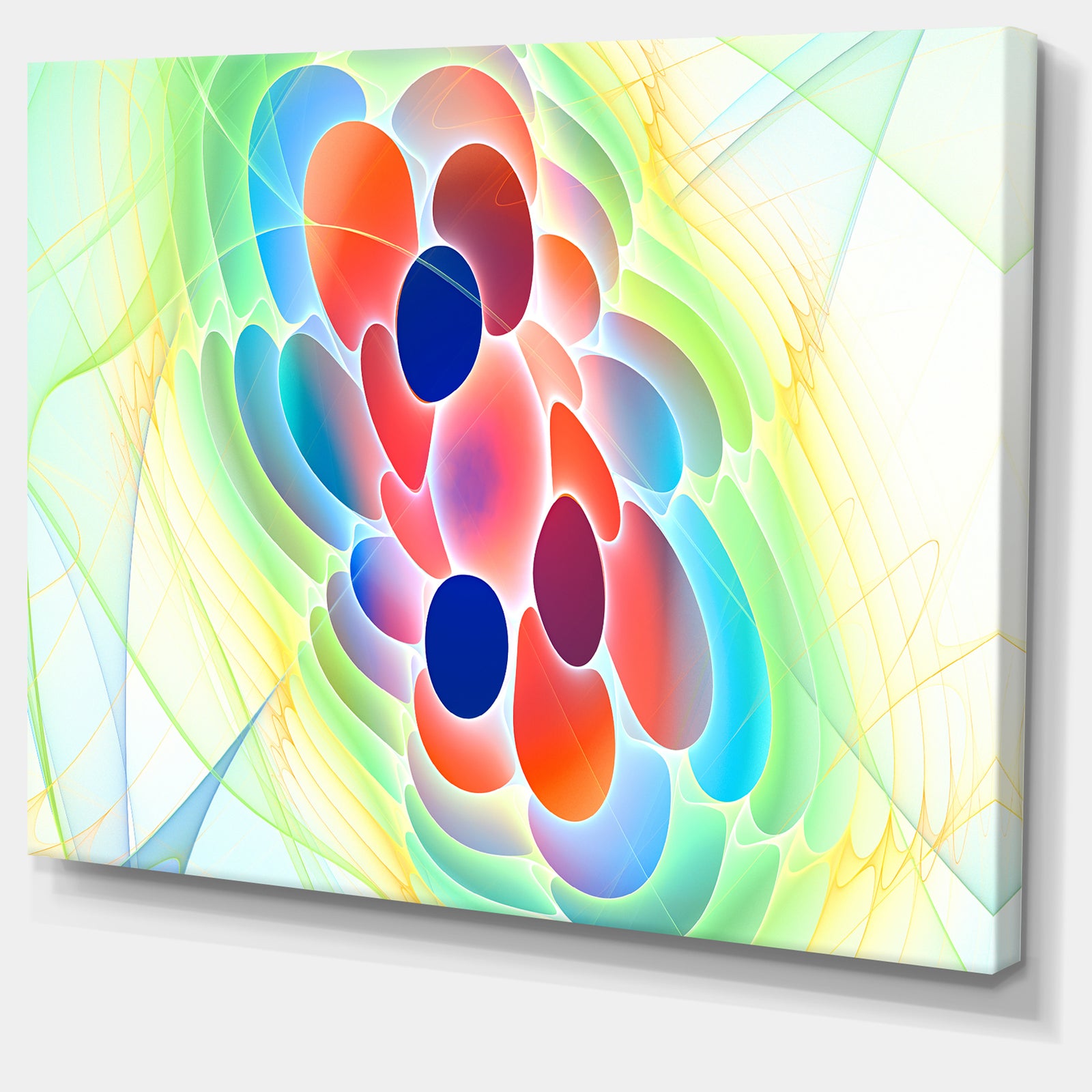 Fractal Virus under Microscope - Extra Large Abstract Canvas Art Print Canvas