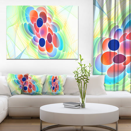 Fractal Virus under Microscope - Extra Large Abstract Canvas Art Print Canvas