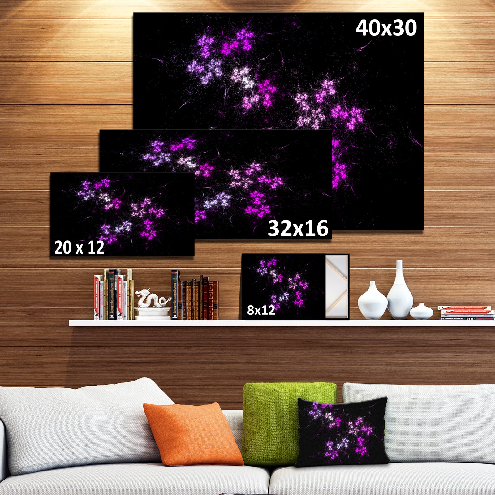 Placer Stars in Distant Galaxy - Extra Large Abstract Canvas Art Print Canvas