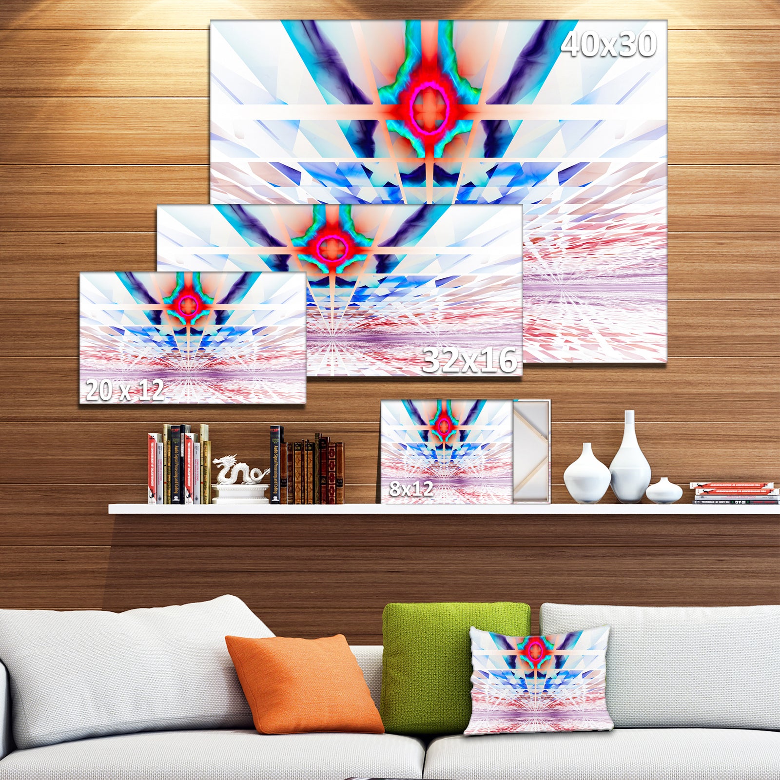 Cosmic Horizons Apocalypse - Extra Large Abstract Canvas Art Print Canvas