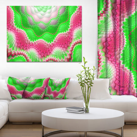 Snake Skin Exotic Flower - Extra Large Abstract Canvas Art Print Canvas