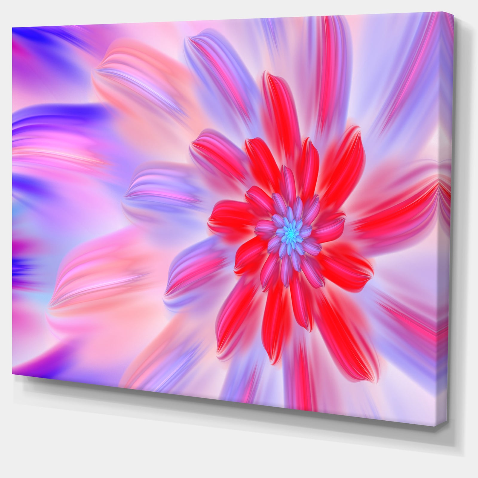 Dance of Fractal Pink Petals - Extra Large Abstract Canvas Art Print Canvas