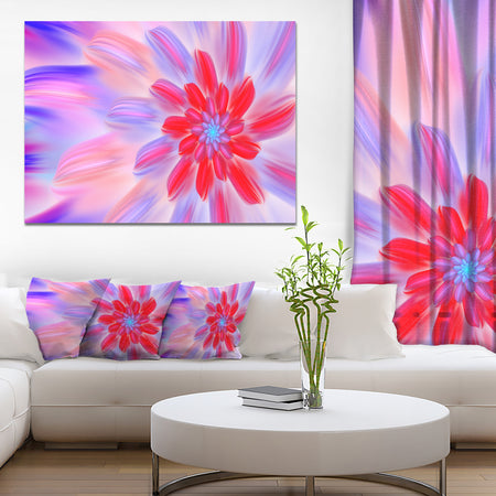 Dance of Fractal Pink Petals - Extra Large Abstract Canvas Art Print Canvas