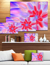 Dance of Fractal Pink Petals - Extra Large Abstract Canvas Art Print Canvas