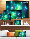 Multi-Color Fractal Lights in Fog - Extra Large Abstract Canvas Art Print Canvas