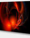 Red Galactic Nebula on Black - Extra Large Abstract Canvas Wall Art