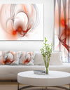 Red Fractal Galactic Nebula - Extra Large Abstract Canvas Wall Art