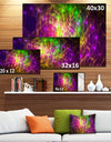 Purple Green Symphony of Colors - Extra Large Abstract Canvas Wall Art