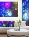 Colorful Fractal Rotating Galaxies - Extra Large Abstract Canvas Wall Art