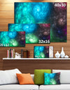 Colorful Rotating Fractal Galaxies - Extra Large Abstract Canvas Wall Art