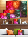 Multi-Color Rotating Galaxies - Extra Large Abstract Canvas Wall Art