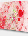 Red Fractal Planet of Bubbles - Extra Large Abstract Canvas Wall Art