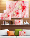 Red Fractal Planet of Bubbles - Extra Large Abstract Canvas Wall Art