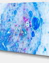 Blue Fractal Planet of Bubbles - Extra Large Abstract Canvas Wall Art