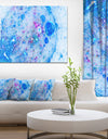 Blue Fractal Planet of Bubbles - Extra Large Abstract Canvas Wall Art