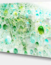 Green Blue Fractal Molecules - Extra Large Abstract Canvas Wall Art