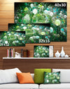 Green Fractal Molecule Pattern - Extra Large Abstract Canvas Wall Art