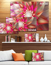 Pink Exotic Fractal Flower - Extra Large Canvas Art Print