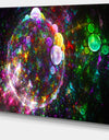 Multi-Color Fractal Spherical Bubbles - Extra Large Canvas Art Print