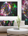 Multi-Color Fractal Spherical Bubbles - Extra Large Canvas Art Print