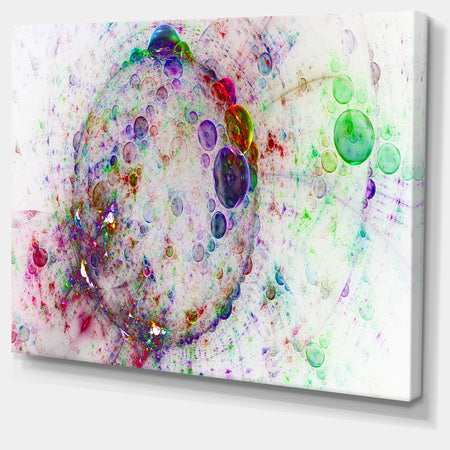 Colorful Spherical Planet Bubbles - Extra Large Canvas Art Print