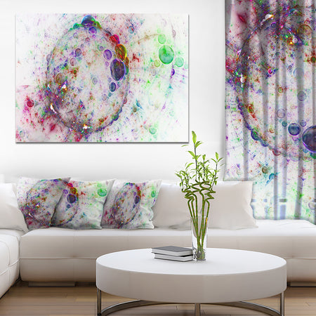 Colorful Spherical Planet Bubbles - Extra Large Canvas Art Print
