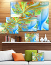 Yellow Fractal Exotic Plant Stems - Extra Large Canvas Art Print