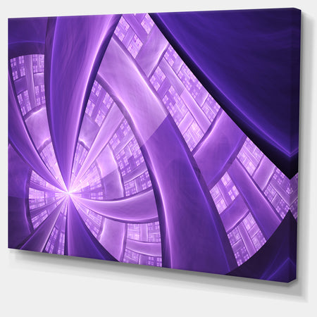 Purple Fractal Exotic Plant Stems - Extra Large Canvas Art Print