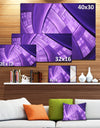 Purple Fractal Exotic Plant Stems - Extra Large Canvas Art Print