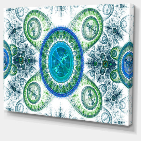 Blue Psychedelic Relaxing Art - Extra Large Canvas Art Print