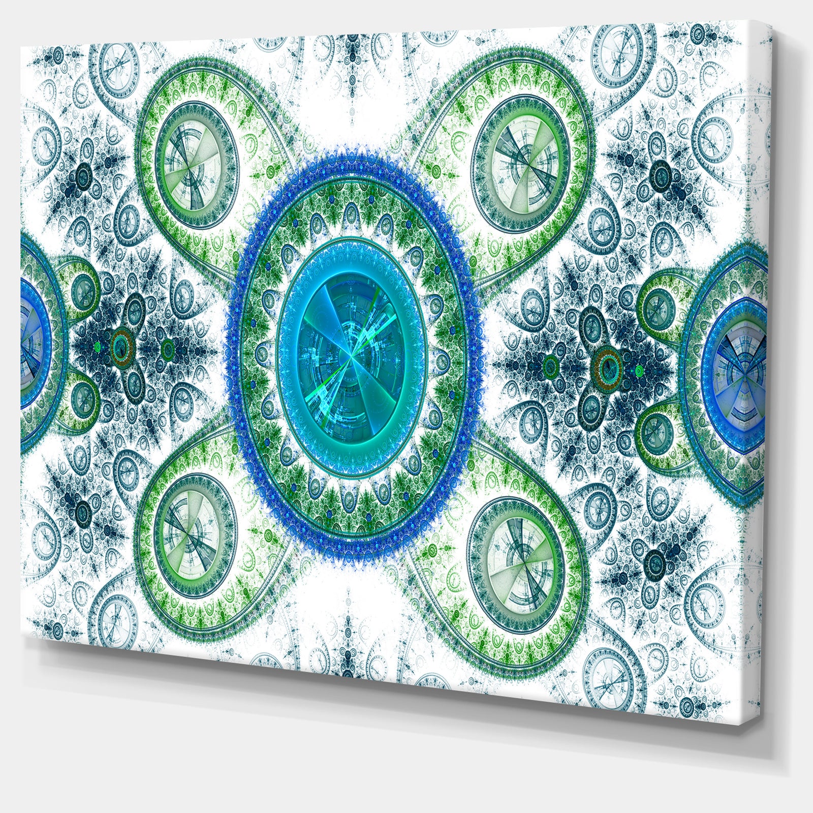 Blue Psychedelic Relaxing Art - Extra Large Canvas Art Print