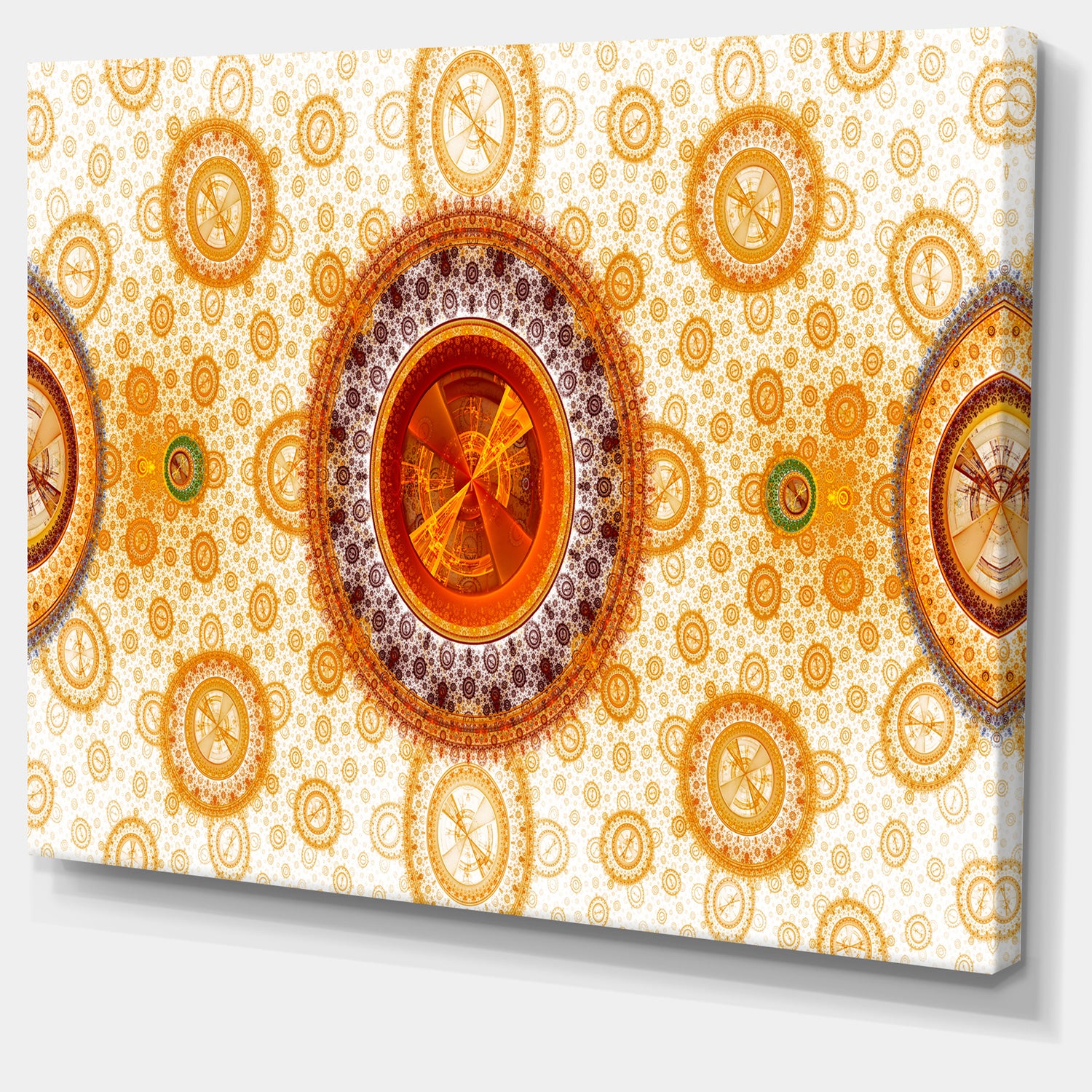 Yellow Psychedelic Relaxing Art - Extra Large Canvas Art Print