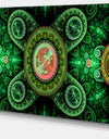 Green Psychedelic Relaxing Art - Extra Large Canvas Art Print