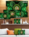 Green Psychedelic Relaxing Art - Extra Large Canvas Art Print