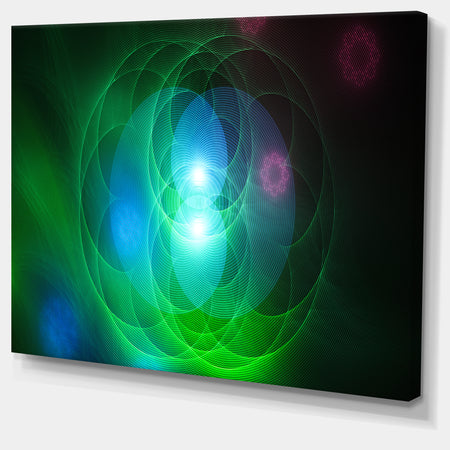 Merge Colored Spheres. - Abstract Canvas Art Print