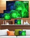 Green Rotating Polyhedron - Extra Large Canvas Art Print