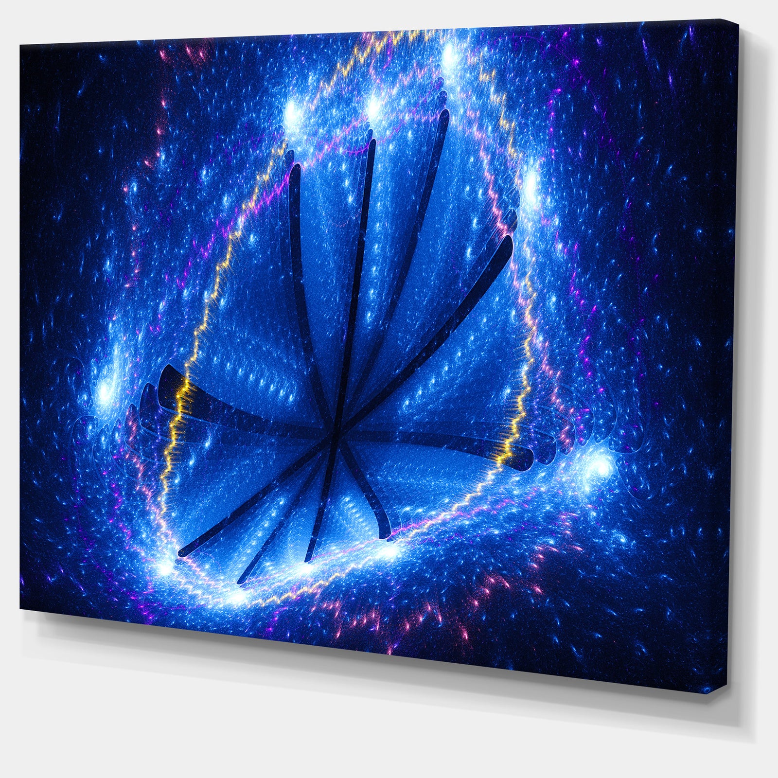 Blue Star Clusters - Abstract Canvas Wall Art