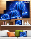 Blue Star Clusters - Abstract Canvas Wall Art