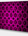 Pink Unusual Fractal Metal Grill - Abstract Canvas Wall Art