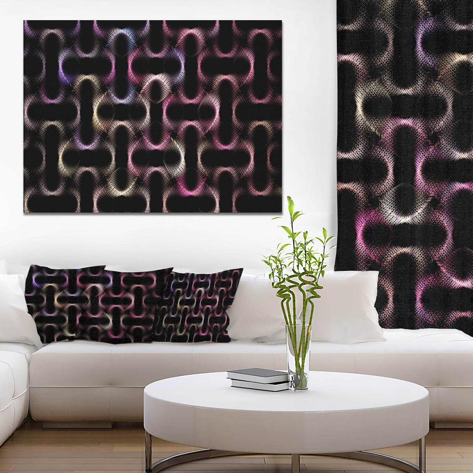 Colorful Unusual Metal Grill - Abstract Canvas Wall Art