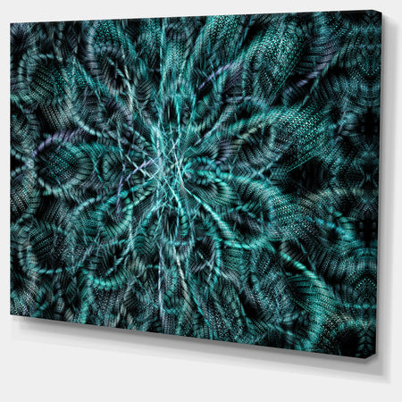 Unusual Starry Fractal Metal Grill - Abstract Canvas Wall Art