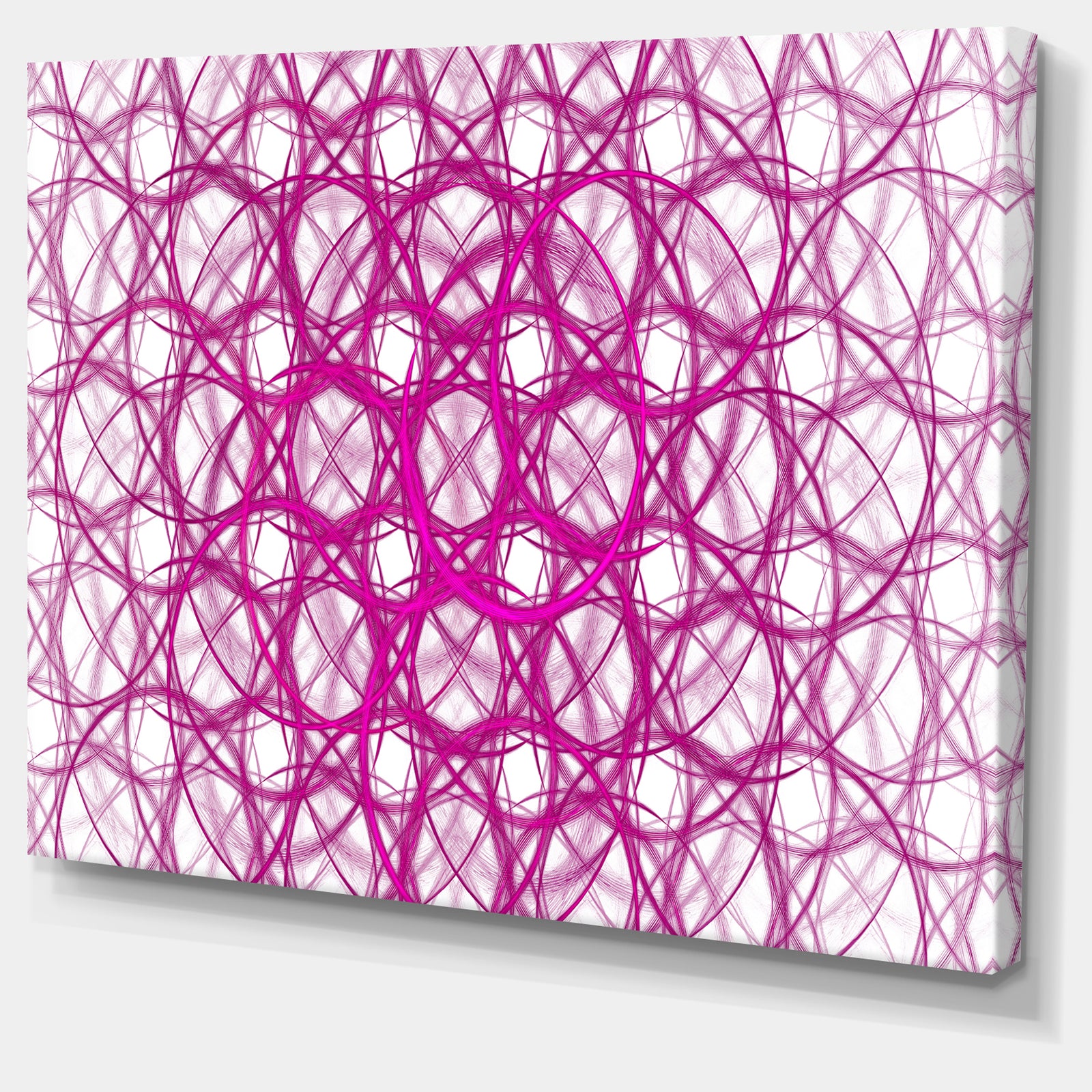 Pink Unusual Metal Grill - Abstract Canvas Wall Art