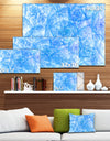 Blue Fractal Dramatic Clouds - Abstract Wall Artwork