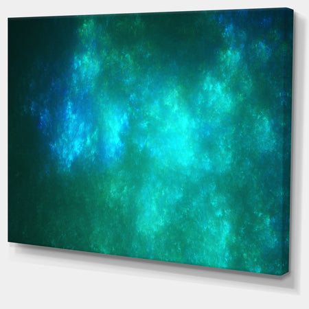 Blue Starry Fractal Sky - Abstract Wall Artwork