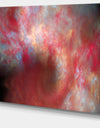 Red Starry Fractal Sky - Abstract Wall Artwork