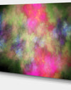 Pink Starry Fractal Sky - Abstract Wall Artwork