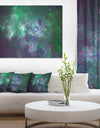 Green Starry Fractal Sky - Abstract Wall Artwork