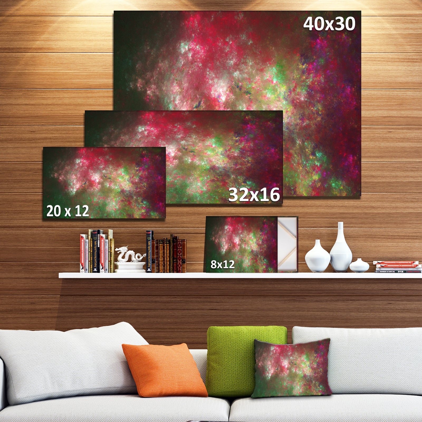 Colorful Starry Fractal Sky - Abstract Wall Artwork
