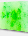 Bright Green Starry Fractal Sky - Abstract Artwork on Canvas